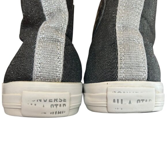 Converse Chuck Taylor All Star Metallic Juniors High Top Sneakers 4.5 - Picture 6 of 8